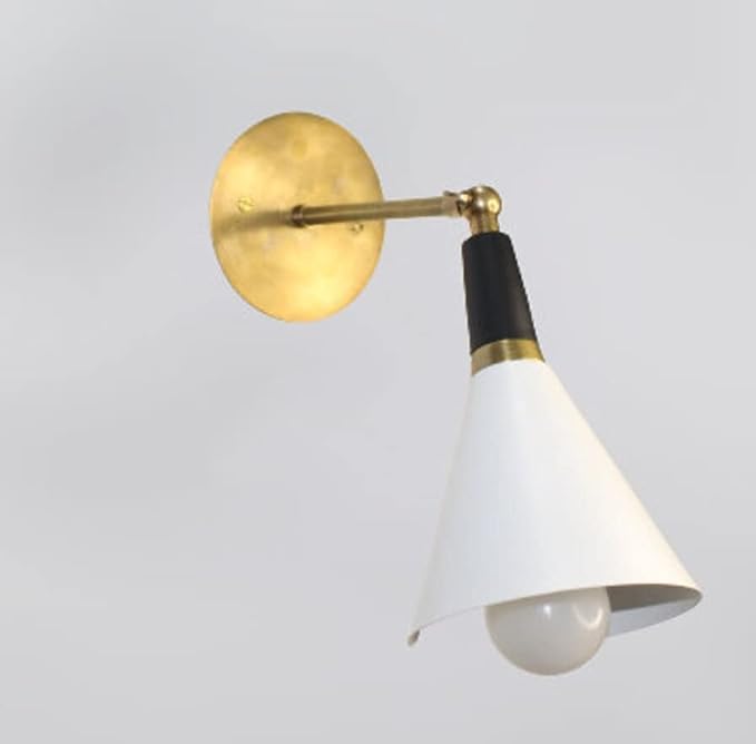 Handmade Brass Wall Lamp Brushed Chrome