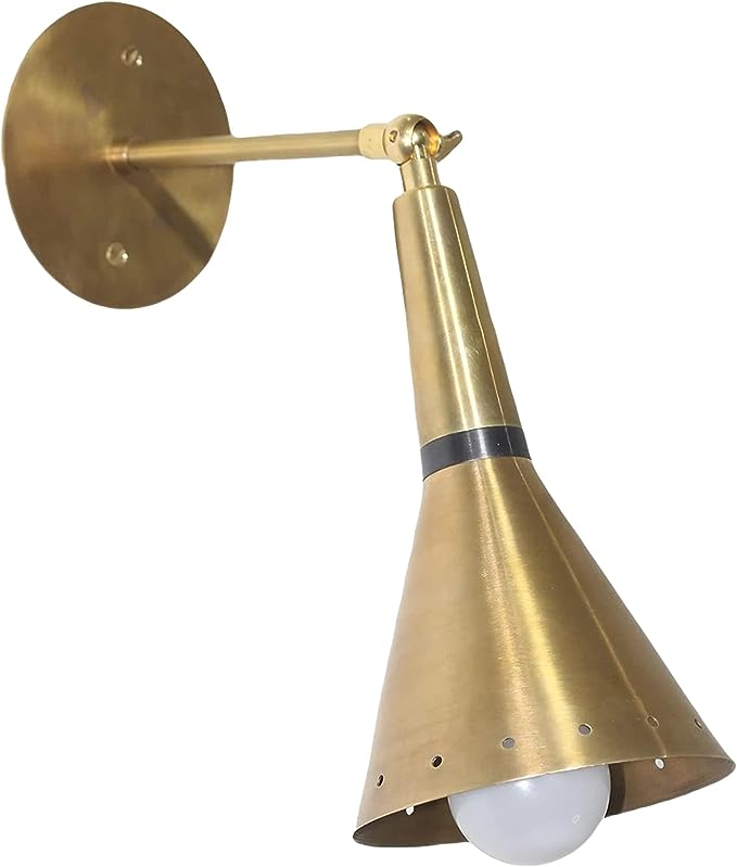 Italian Style Brass Wall Lamp Polished Brass