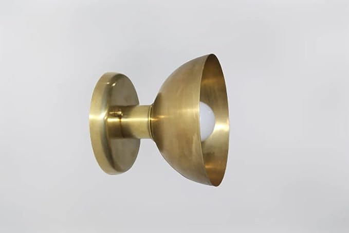 Contemporary Brass Wall Sconce Polished Brass