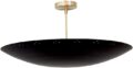 6 Light Elegant Ceiling Flushmount Perforated Light Pendant Mid Century Modern Raw Brass Sputnik Chandelier Light Fixture. Design by The Lighting Wizard (Matte Black, E12 110-120 Volts)