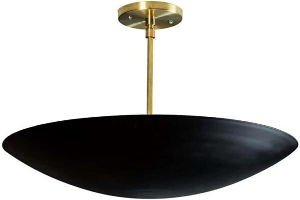 Elegant 6-Light Mid-Century Modern Sputnik Chandelier in Raw Brass