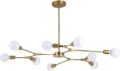 9 Holder Mid Century Chandelier - Brass Ceiling Sputnik Chandelier Ceiling Light for Home & Office Décor Chandelier Unique Designer Item by THELIGHTINGWIZARD