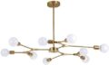 9 Holder Mid Century Chandelier - Brass Ceiling Sputnik Chandelier Ceiling Light for Home & Office Décor Chandelier Unique Designer Item by THELIGHTINGWIZARD