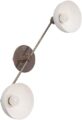 2 Armed Wall Light Modern Brushed Brass Sputnik Chandelier Light Fixture (Brushed Chrome)