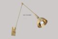 1 Light Brass Wall Lamp Scone,Study Lamp,Beautiful Handcrafted Wall Lights,Handmade Brass Wall Light by World of DÉCOR (Brushed Chrome, E26 110-120 Volts)