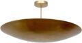 6 Light Elegant Ceiling Flushmount Light Pendant Mid Century Modern Raw Brass Sputnik Chandelier Light Fixtures (Brushed Brass)