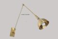 1 Light Brass Wall Lamp Scone,Study Lamp,Beautiful Handcrafted Wall Lights,Handmade Brass Wall Light by World of DÉCOR (Brushed Chrome, E26 110-120 Volts)