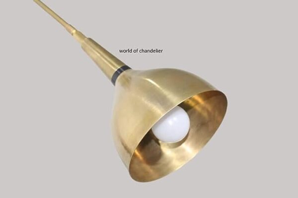 1 Light Brass Wall Lamp Scone,Study Lamp,Beautiful Handcrafted Wall Lights,Handmade Brass Wall Light by World of DÉCOR (Brushed Chrome, E26 110-120 Volts)