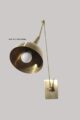 1 Light Brass Wall Lamp Scone,Study Lamp,Beautiful Handcrafted Wall Lights,Handmade Brass Wall Light by World of DÉCOR (Brushed Chrome, E26 110-120 Volts)