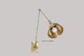 1 Light Brass Wall Lamp Scone,Study Lamp,Beautiful Handcrafted Wall Lights,Handmade Brass Wall Light by World of DÉCOR (Brushed Chrome, E26 110-120 Volts)